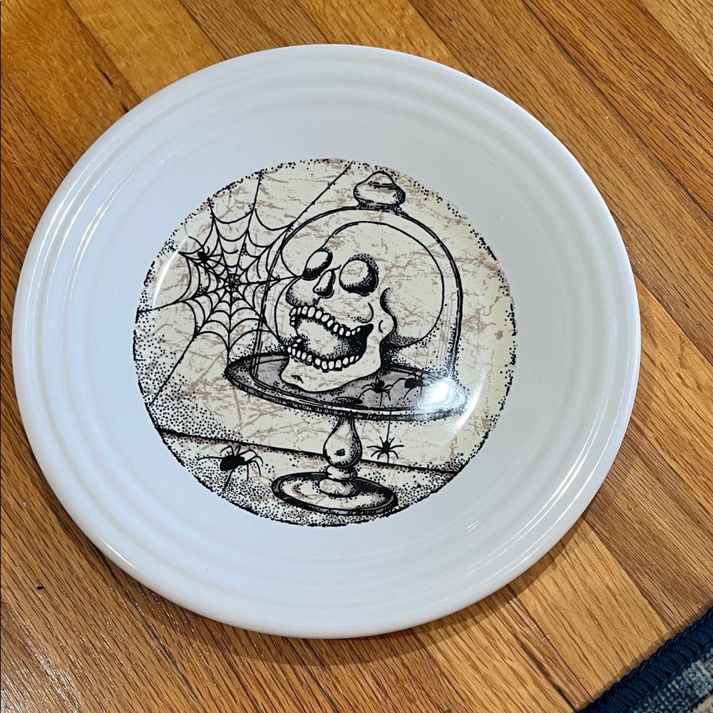 Fiesta ware luncheon White Ceramic Plate